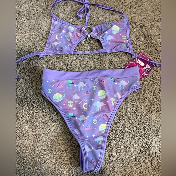 Rolita Couture Lavender Alien Bikini Set - Picture 1 of 4